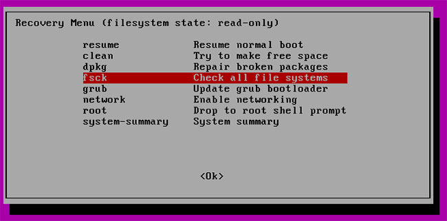 How to fix Checksum with the fsck command in Linux Picture 3