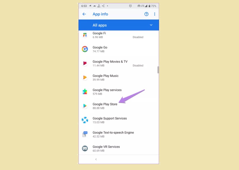 How to fix Google Play Store white screen error Picture 7