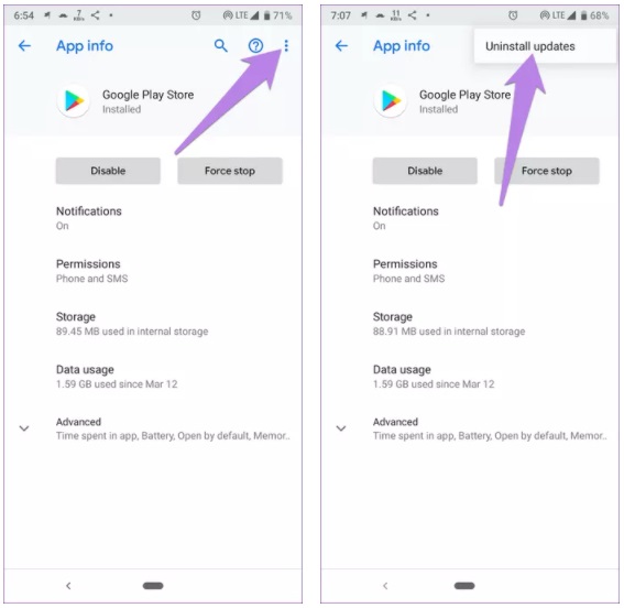 How to fix Google Play Store white screen error Picture 9