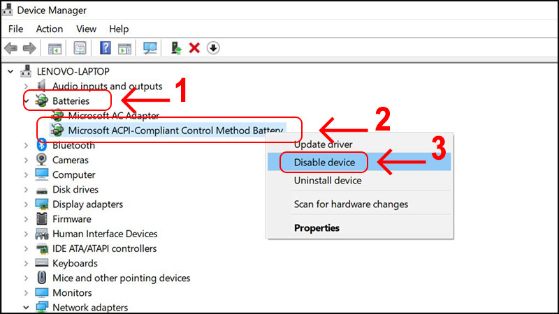 laptop battery driver controller