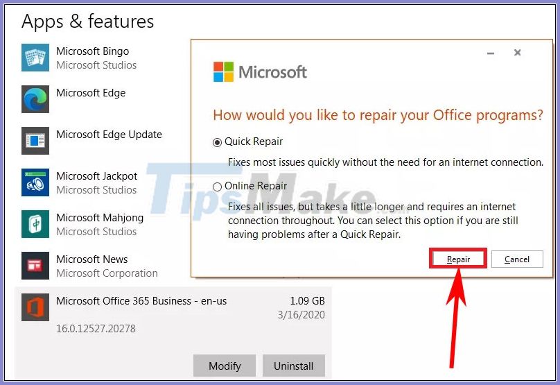 How to fix Outlook search error Picture 3