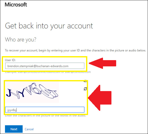 How to get an Office 365 password Picture 2