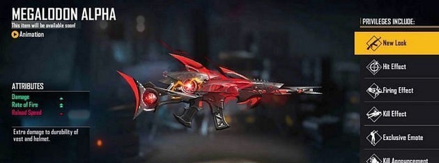 How to get the skin Megalodon Alpha Scar in Garena Free Fire Picture 1