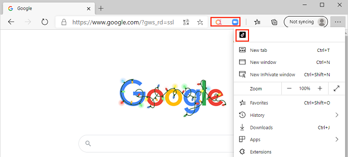 How to hide, show Microsoft Edge extensions Picture 5