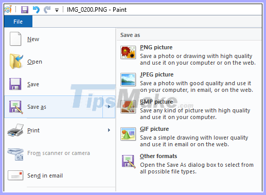 How to insert text into pictures in Paint Picture 5