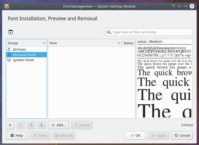 How to Install and Use Fonts in Linux Picture 1
