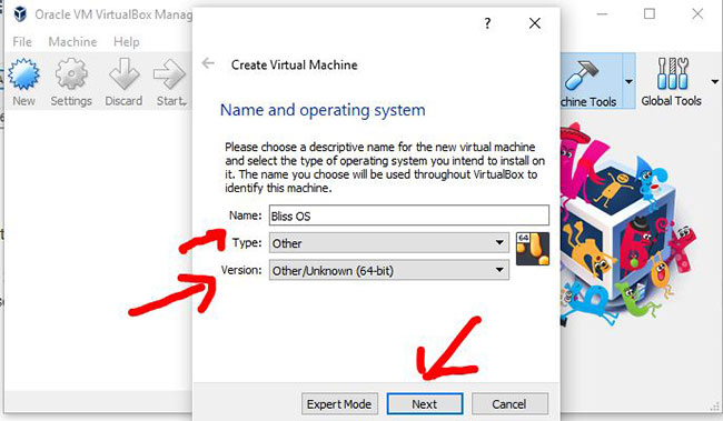 How to install Bliss OS X86 on PC and VirtualBox Picture 4