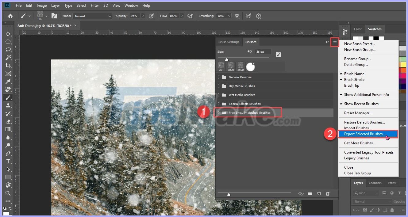 How to install Brush into Photoshop Picture 6