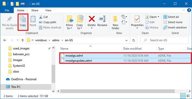 How to install the Microsoft Edge Group Policy template on Windows 10 Picture 6