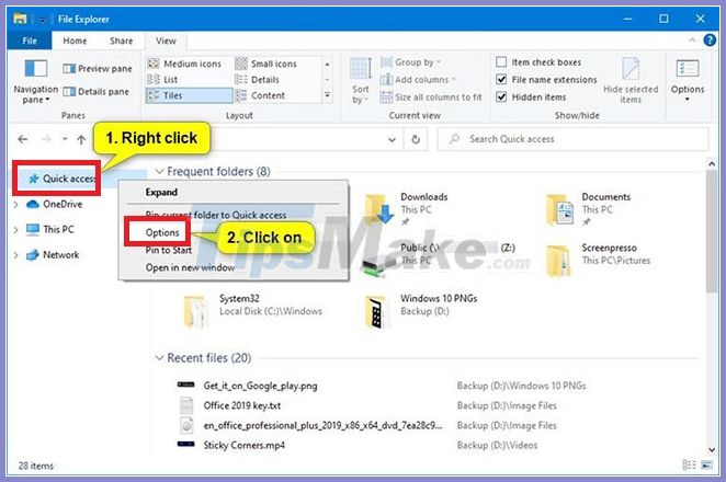 How To Open Folder Options Or File Explorer Options In Windows 10 ...