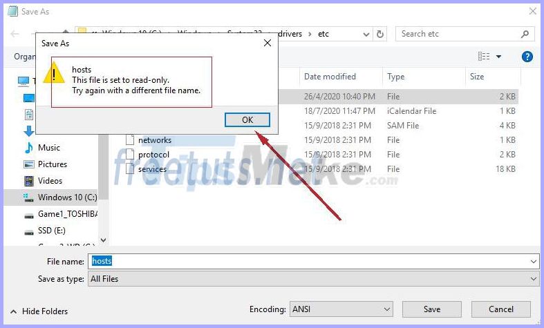How to open the hosts file with Admin rights - Apply to open the file system Picture 9