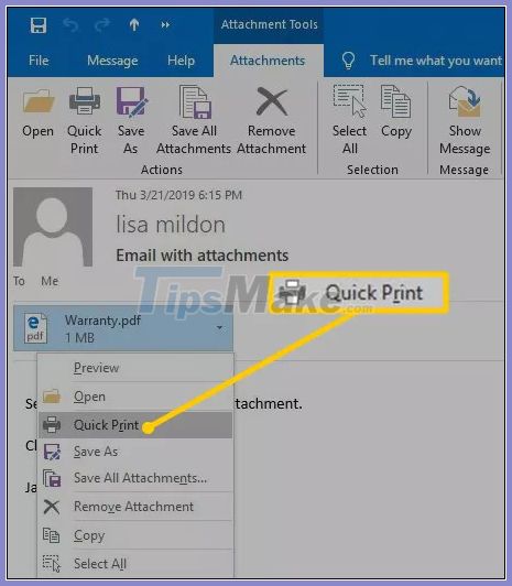 How To Print Email In Outlook