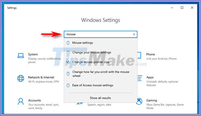 How to quickly find specific system settings on Windows 10