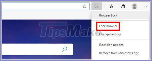 How to quickly lock Microsoft Edge Chromium Picture 4