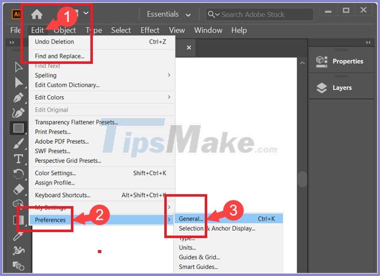 restore default settings adobe photoshop 2019