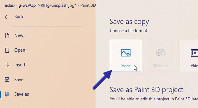 How to resize images in Paint 3D application on Windows 10 Picture 4