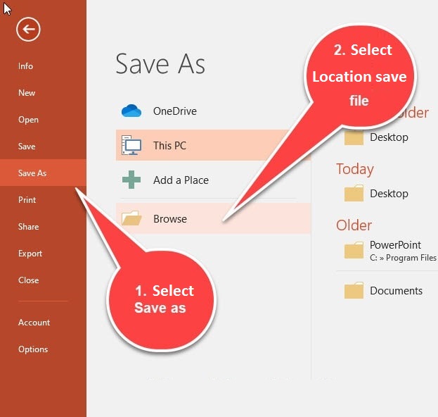How to set a password for PowerPoint files to protect data Picture 15