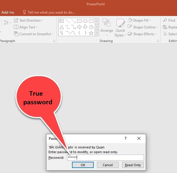 How to set a password for PowerPoint files to protect data Picture 23