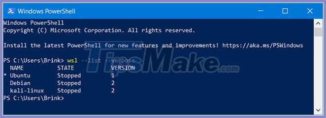 How to set Linux distro version to WSL 1 / WSL 2 in Windows 10 Picture 2