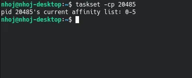 How to specify a CPU core in Linux with Taskset Picture 2