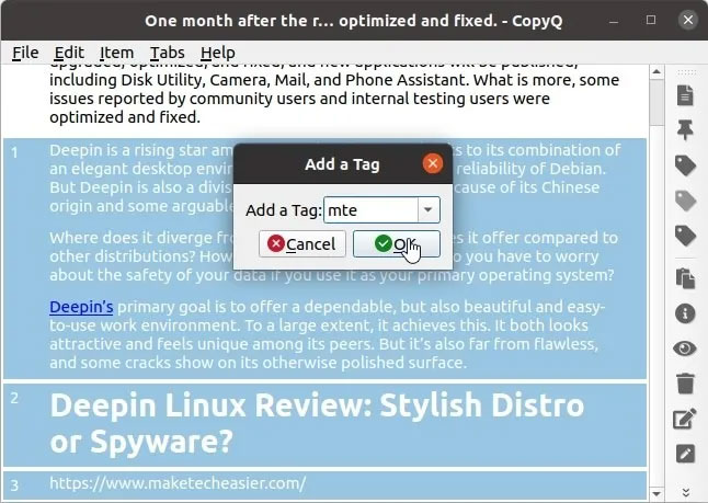 How to speed up clipboard with CopyQ Picture 5