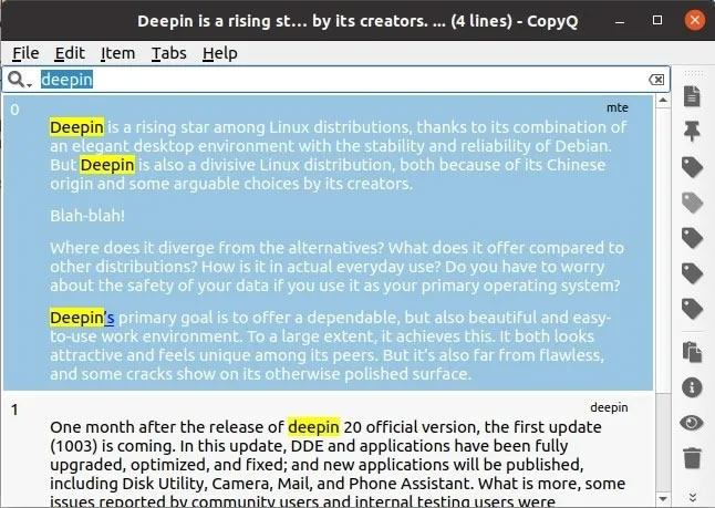 How to speed up clipboard with CopyQ Picture 6