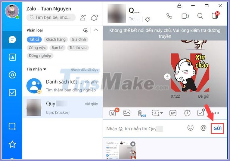 Picture 3 of How to take screenshots Zalo