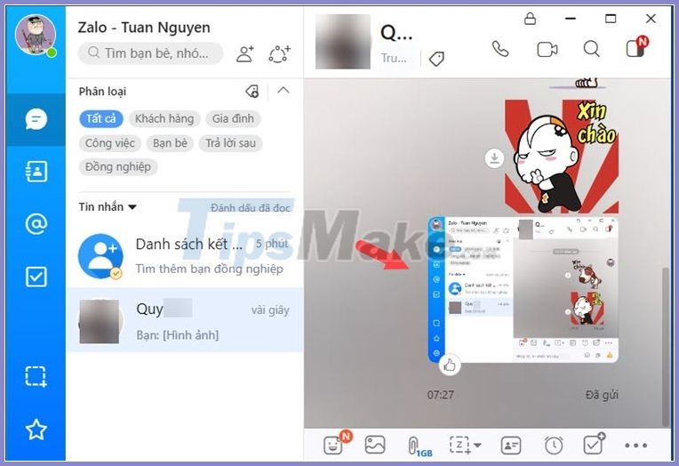 Picture 4 of How to take screenshots Zalo