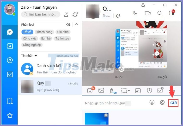 Picture 8 of How to take screenshots Zalo