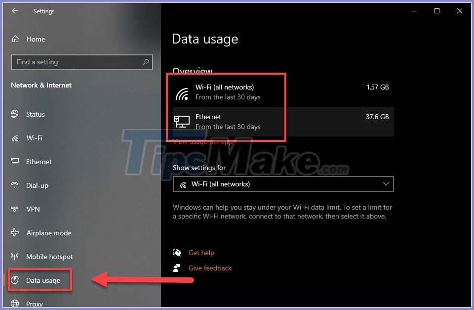 How to track data usage on Windows 10