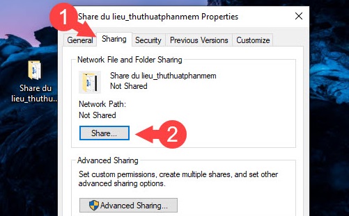 How to transfer data between 2 computers over Wifi on Windows 10 Picture 11