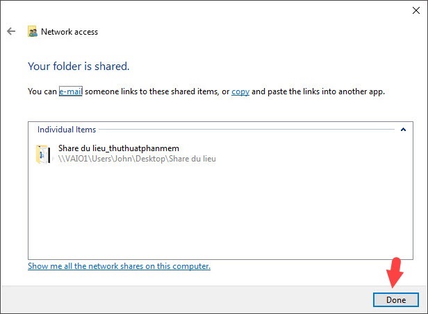 How to transfer data between 2 computers over Wifi on Windows 10 Picture 13