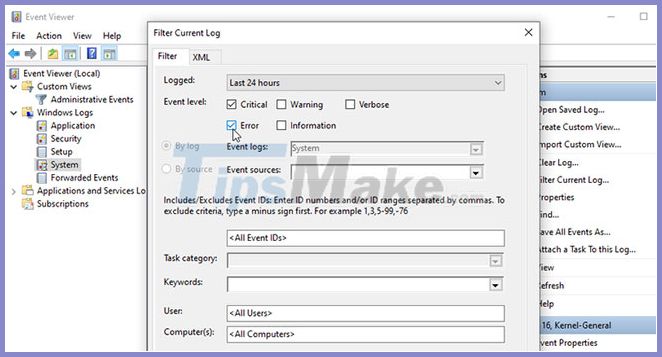 How To Troubleshoot Windows With Event Viewer Log - TipsMake.com