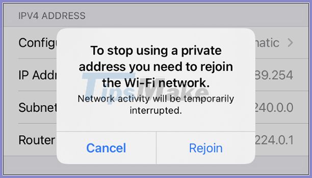 How to turn off private Wi-Fi MAC addresses on iPhone Picture 4