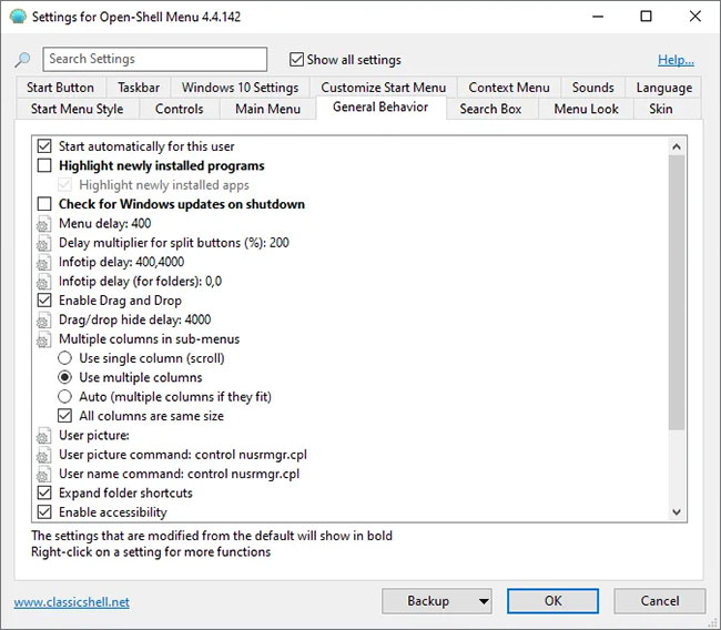 How to use Open-Shell to create your own Start menu on Windows 10 Picture 3