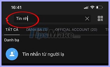 images 2 of How to view messages from strangers on Zalo