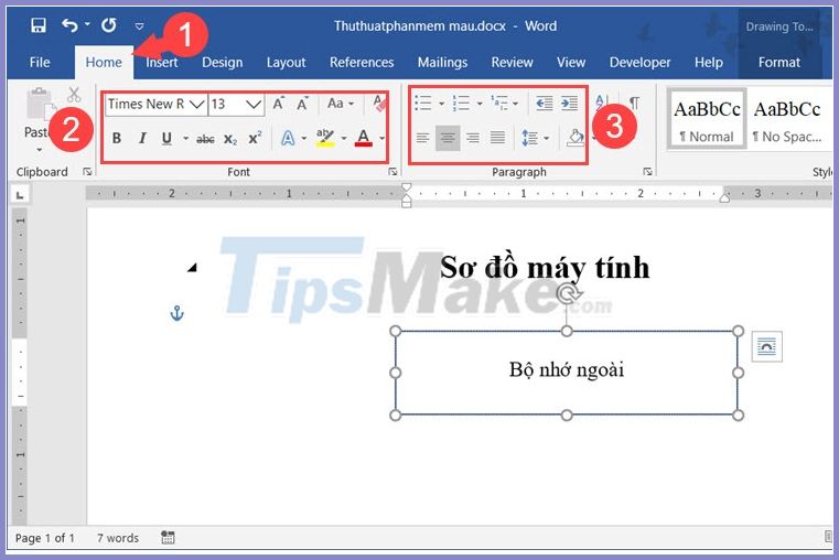 How to write text on drawings in Word is very easy Picture 9
