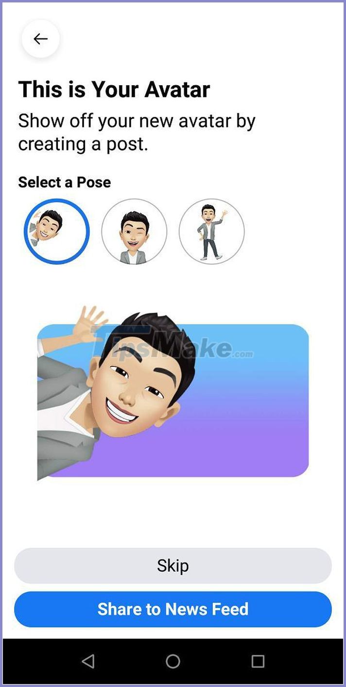 Instructions for creating Facebook Avatar animated version of yourself ...