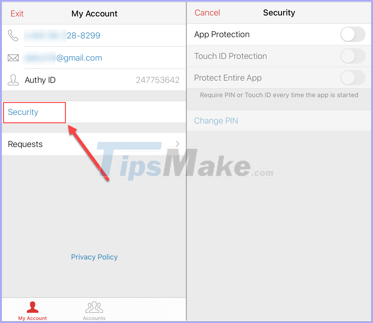 Instructions for installing and using Authy Picture 6