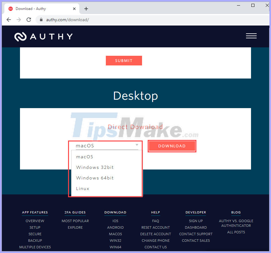 Instructions for installing and using Authy Picture 8