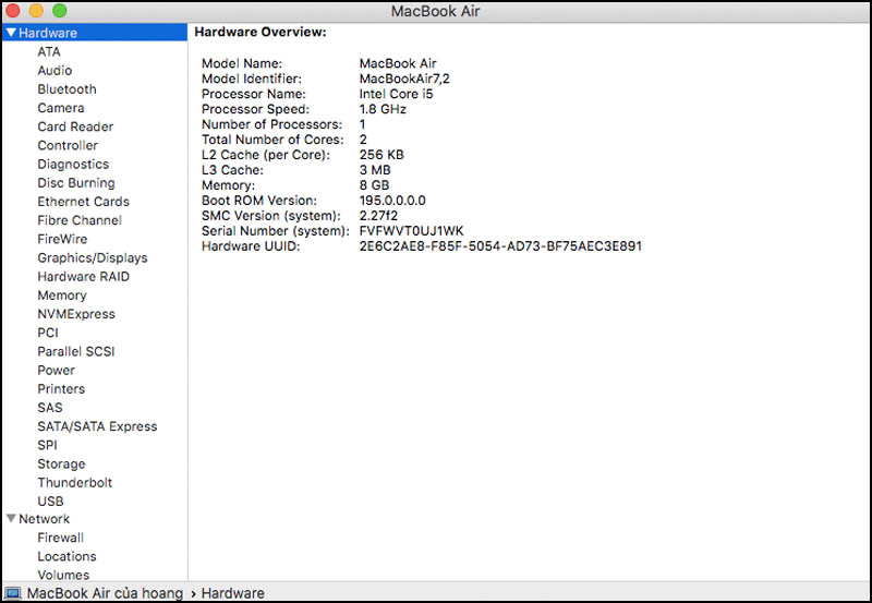 Instructions on how to check the configuration of a Macbook computer Picture 7