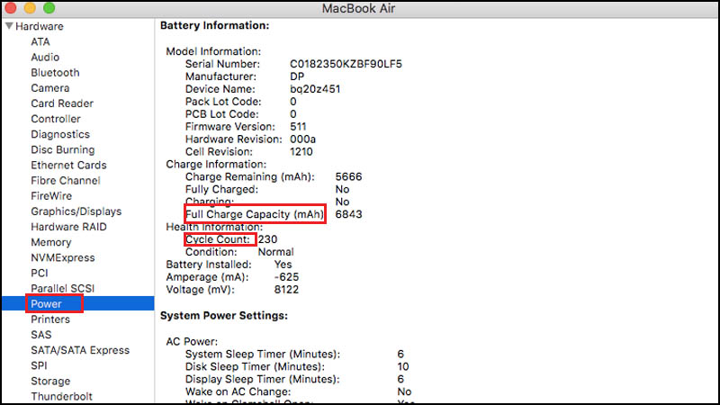 Instructions on how to check the configuration of a Macbook computer Picture 8