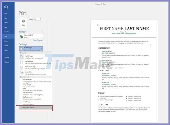 Instructions on how to use the Canon 2900 printer Picture 16