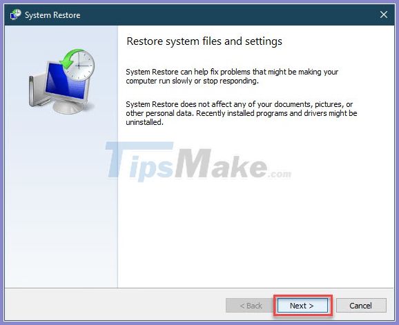 Instructions to backup and restore Registry on Windows 10 by Restore Point Picture 10