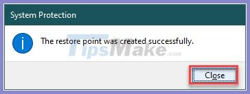 Instructions to backup and restore Registry on Windows 10 by Restore Point Picture 8