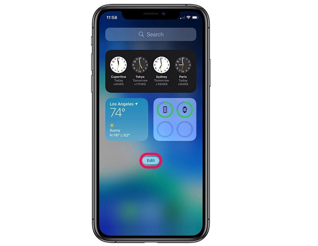 Instructions to change the detailed battery capacity widget on iOS 14 Picture 2