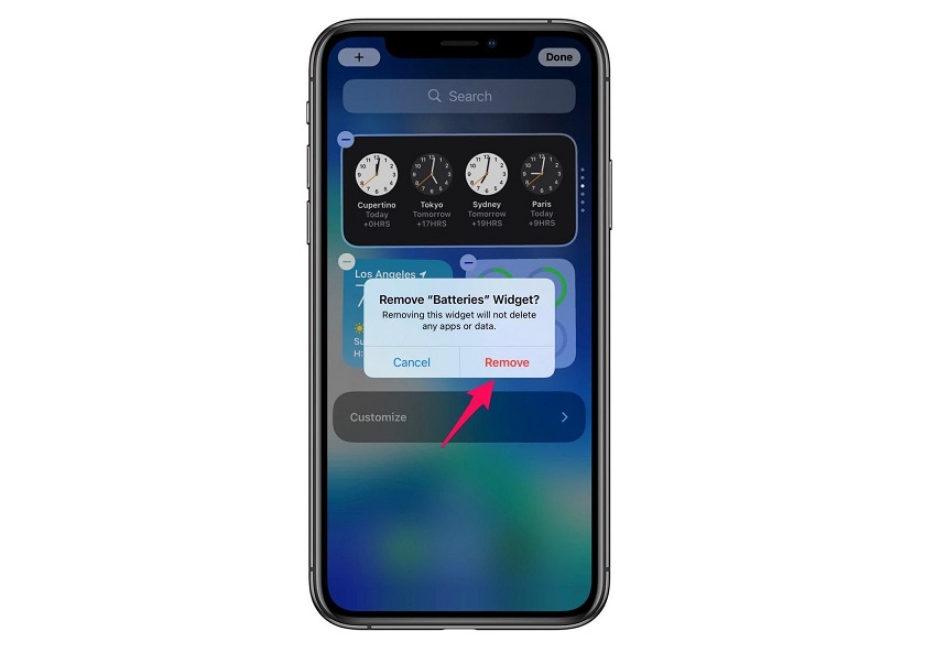 Instructions to change the detailed battery capacity widget on iOS 14 Picture 4