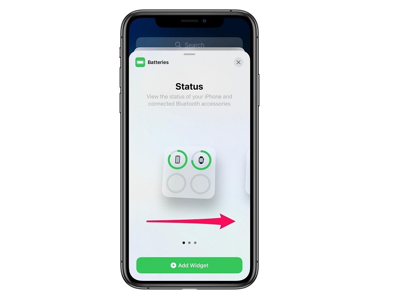 Instructions to change the detailed battery capacity widget on iOS 14 Picture 8