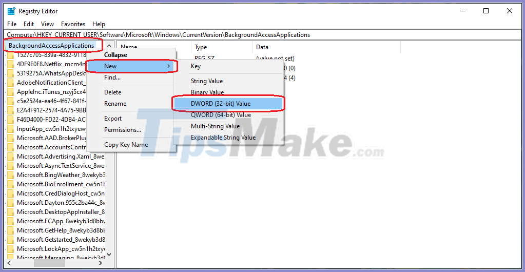 Picture 9 of Instructions to Disable background applications in Windows 10