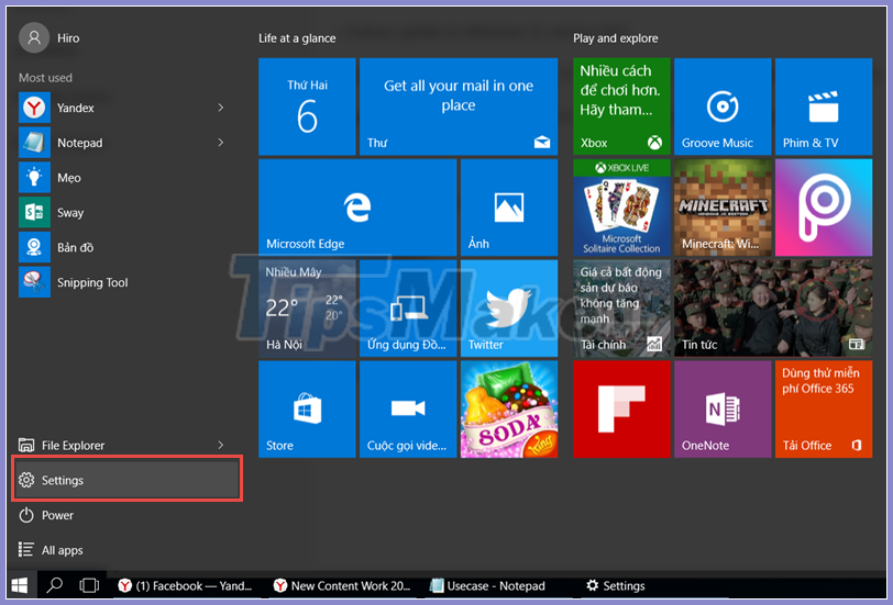 Instructions to restore Windows 10 to the newly installed state Picture 1